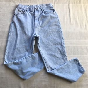 Vintage Lee Light Wash 14 Tapered High Waist Jeans